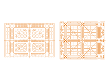 imballo pallet reticolato pesante di Gianazza Spa