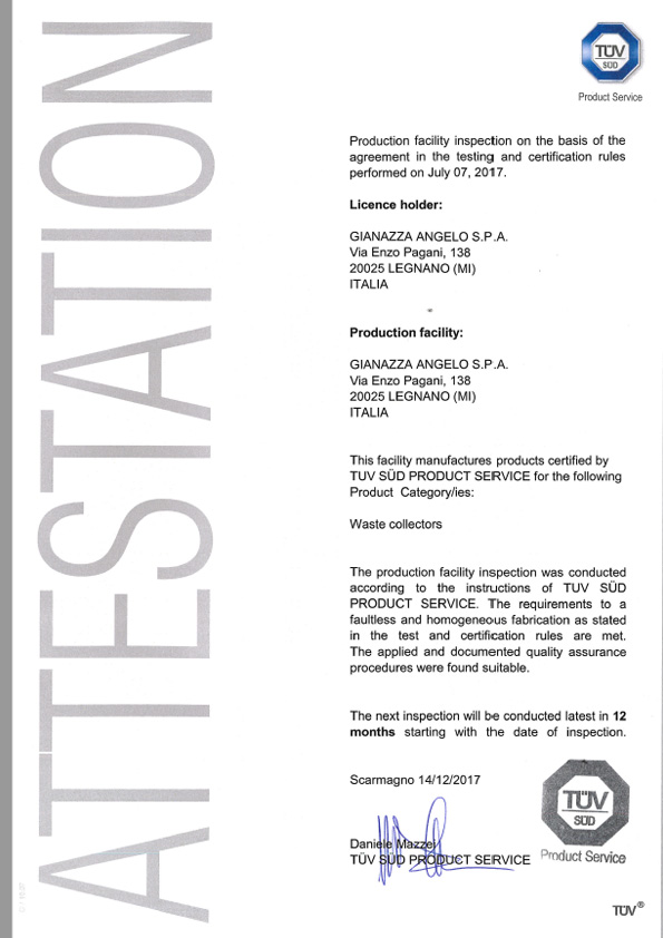 certificato tuv